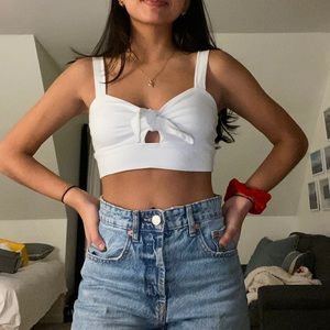 White Crop Top